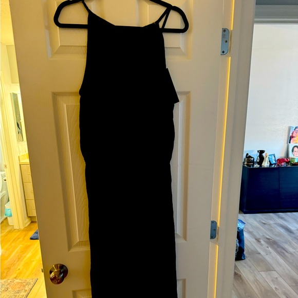 Kobe Halperin Elsie  one piece jumpsuit in black. Wide leg - Picture 1 of 5